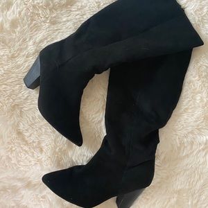✨ Wide Calf Knee High Black Boots sz 9.5WC ✨